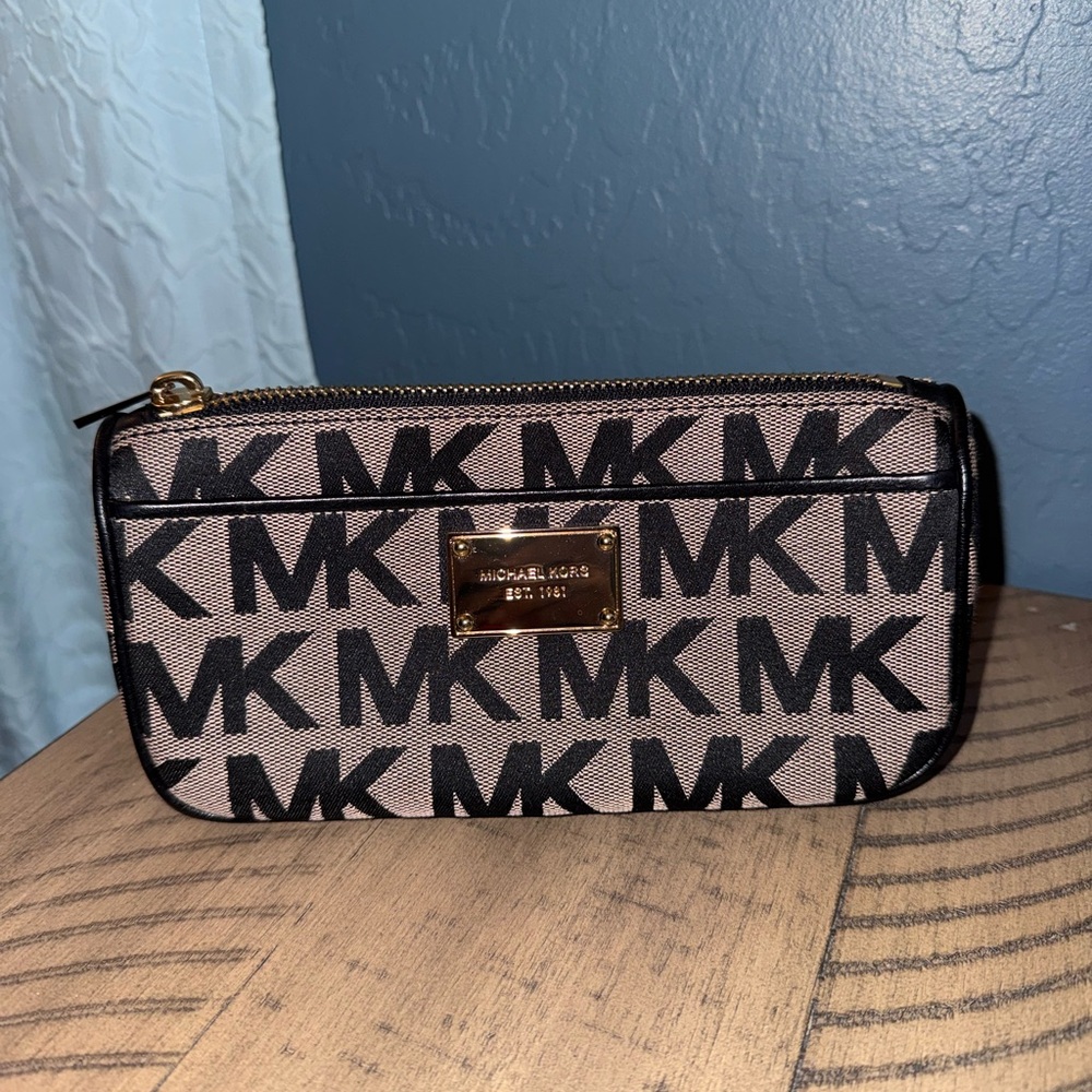 Michael Kors Monogram cosmetic pouch